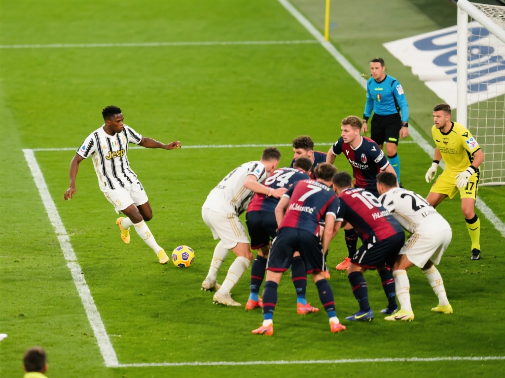 图拉姆弧顶劲射建功,尤文力克博洛尼亚夺胜! 再来看看博洛尼亚,他们在防守端试图通过紧